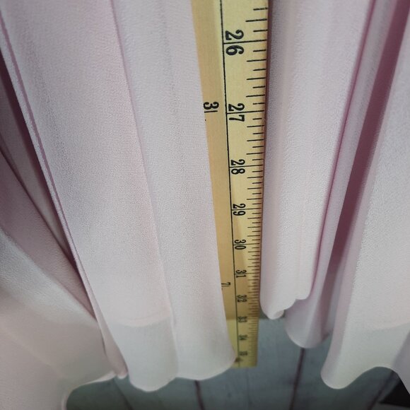 Rachel Parcell Blush Color Chiffon Pleated Midi Skirt - Picture 7 of 12